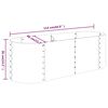 vidaXL Ζαρντινιέρα Υπερυψωμένη Ασημί 114x40x36 εκ. Γαλβανισμένος χάλυβας