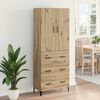 vidaXL Highboard Artisan Oak 69,5 x 34 x 180 &epsilon;&kappa;. &Epsilon;&pi;&epsilon;&xi;&epsilon;&rho;&gamma;&alpha;&sigma;&mu;έ&nu;&omicron; &xi;ύ&lambda;&omicron;
