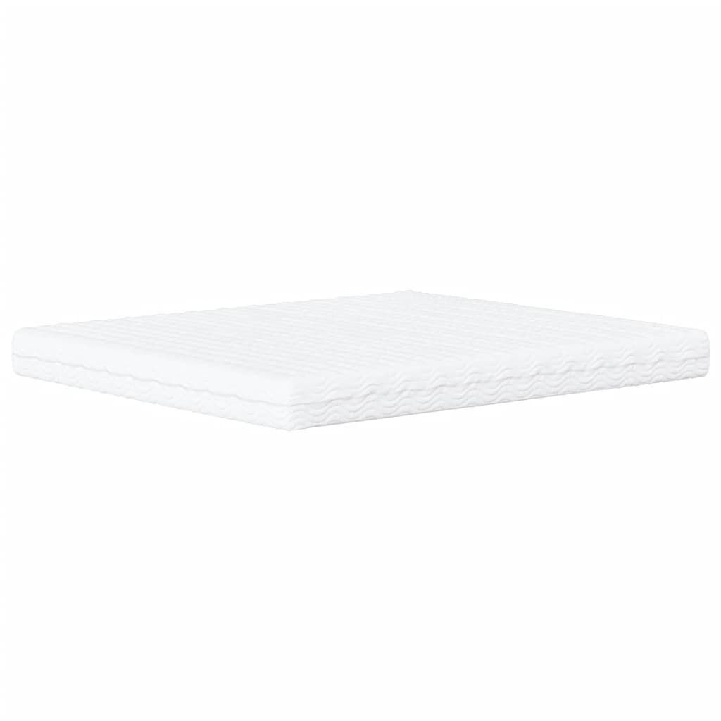 vidaXL Κρεβάτι με Στρώμα Καφέ 180x200 εκ. Συνθετικό Δέρμα
