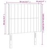 vidaXL Κεφαλάρι με Πτερύγια Μαύρο 83x16x118/128 εκ. Βελούδινο