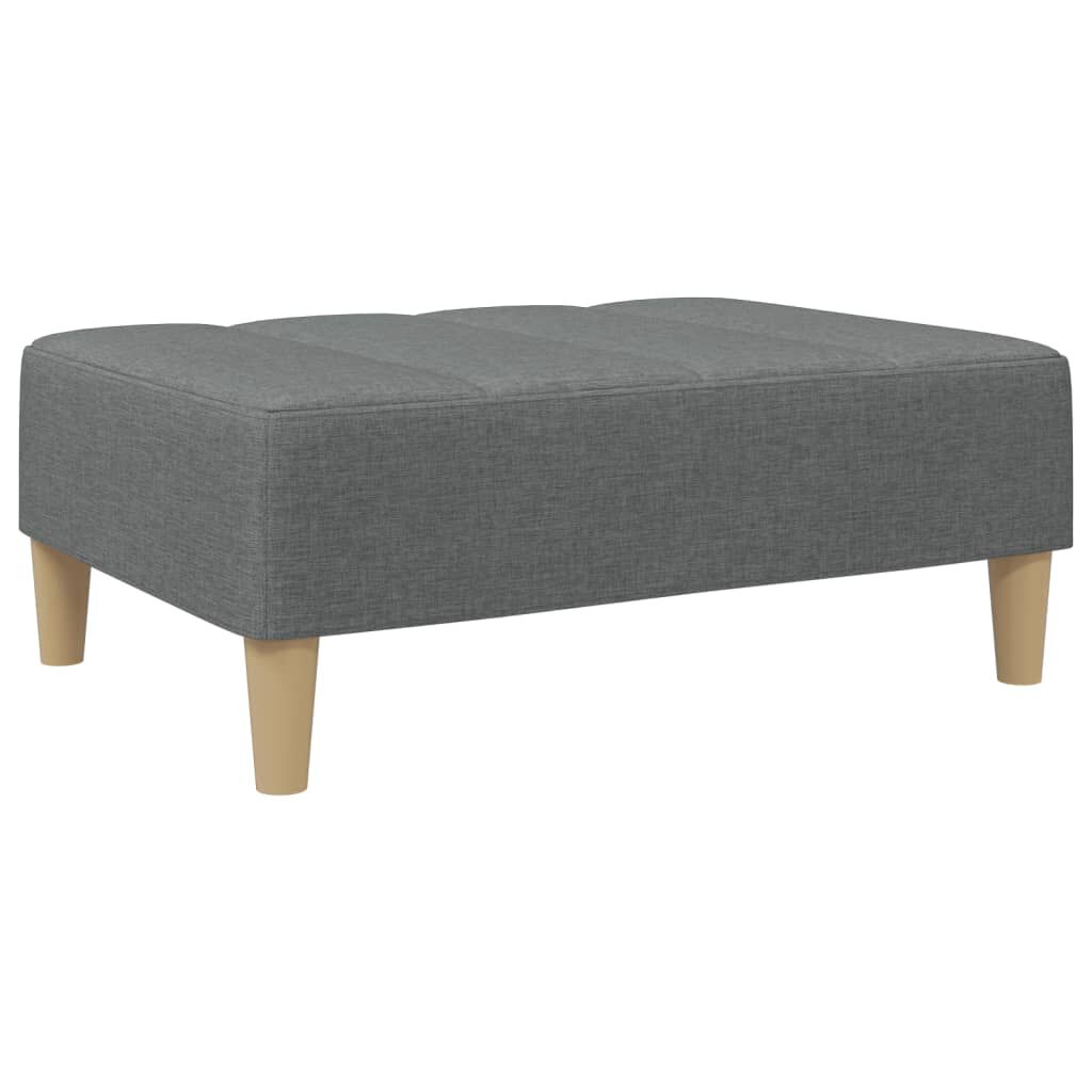 vidaXL Υποπόδιο Σκούρο Γκρι 77x55x31 εκ. Υφασμάτινο