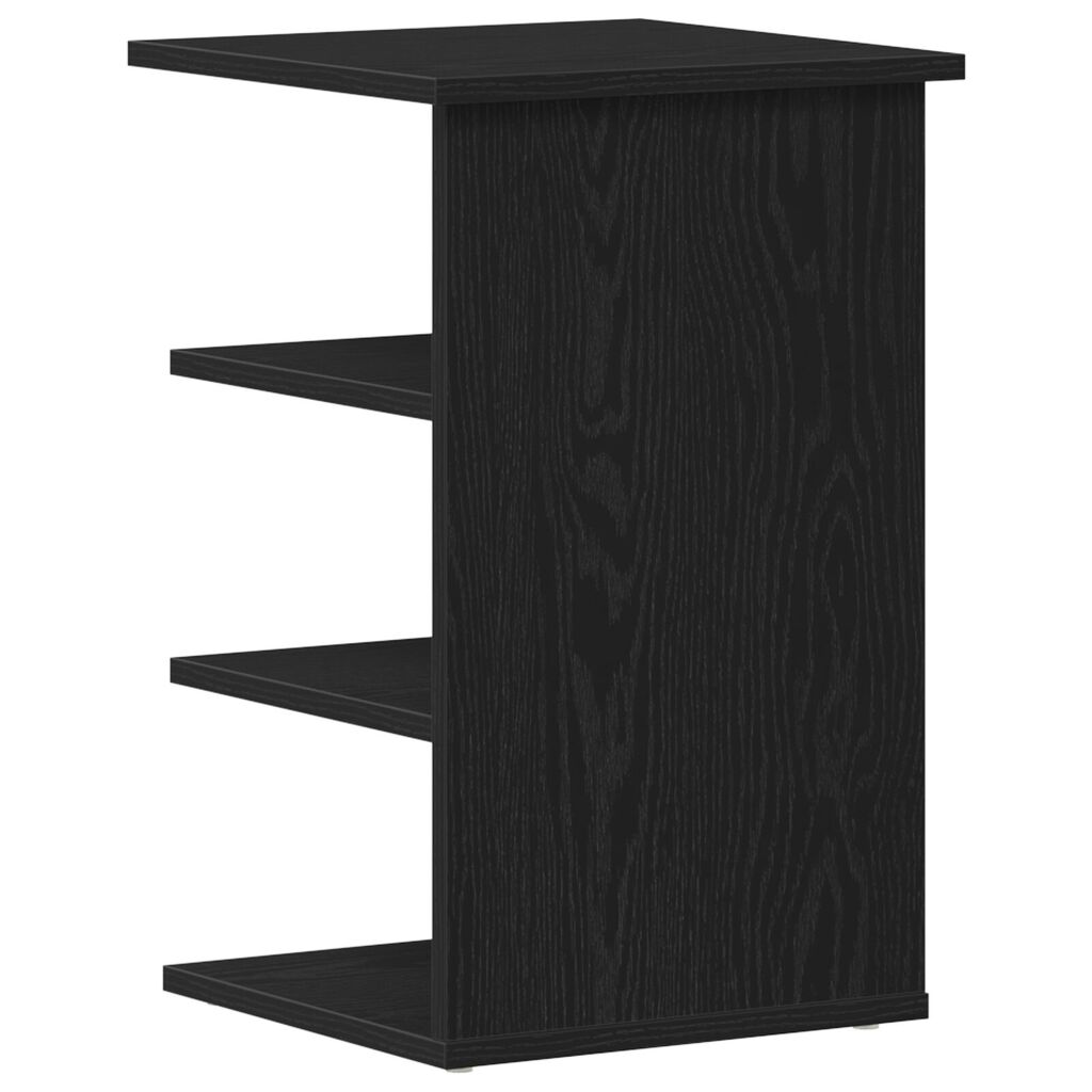 vidaXL Πλευρική Ντουλάπα Μαύρο Δρυς 35x35x55 εκ Επεξεργασμένο ξύλο