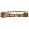 vidaXL &Sigma;&epsilon;&iota;&rho;ά &Kappa;&alpha;&nu;&alpha;&pi;έ &Epsilon;&xi;&omega;&tau;&epsilon;&rho;&iota;&kappa;&omicron;ύ 5 pcs &Phi;&upsilon;&sigma;&iota;&kappa;ό 331 x 172,5 x 73 cm