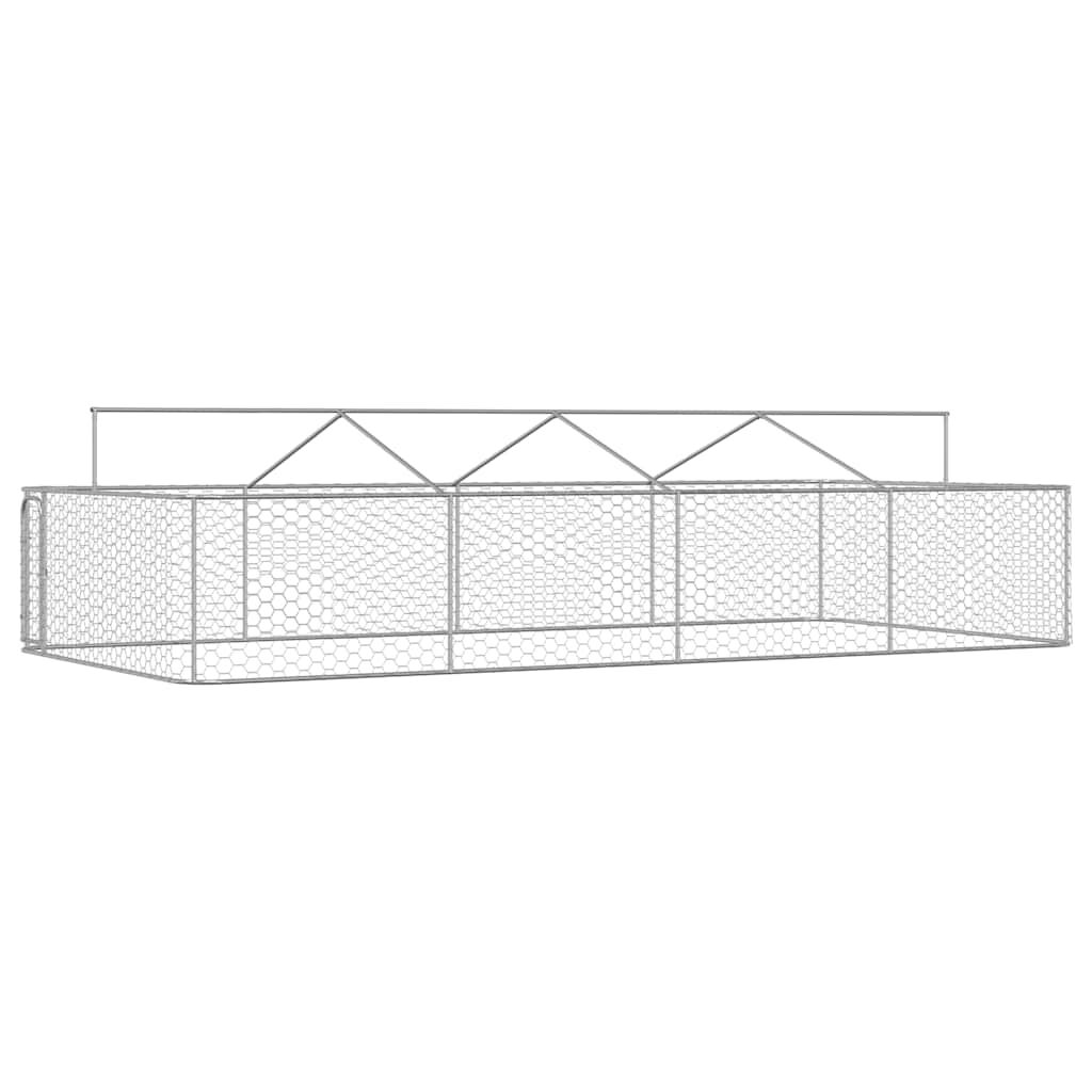 vidaXL Κλουβί Σκύλου Εξωτερικού Χώρου 600 x 300 x 150 εκ. με Στέγαστρο