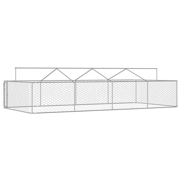 vidaXL Κλουβί Σκύλου Εξωτερικού Χώρου 600 x 300 x 150 εκ. με Στέγαστρο