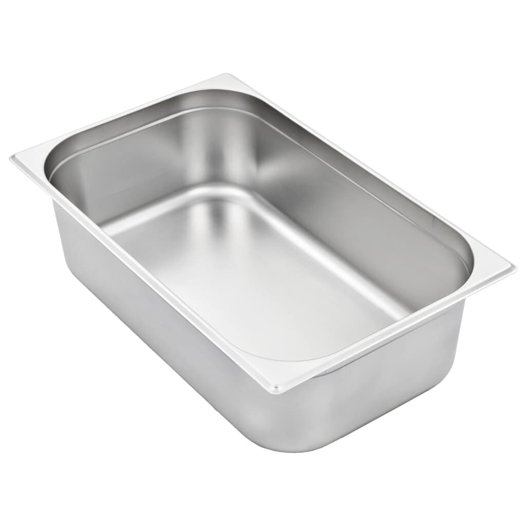 vidaXL Λεκάνες Gastronorm 2 τεμ. GN 1/1 150 χιλ. από Ανοξείδωτο Ατσάλι