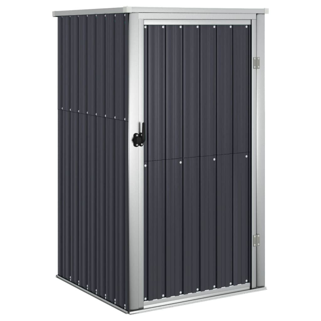 vidaXL Αποθήκη Εργαλείων Κήπου Ανθρακί 88x89x161 εκ. Γαλβαν. Ατσάλι