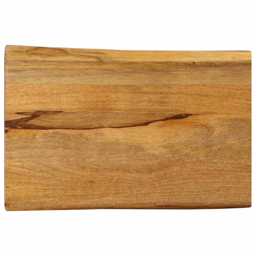 vidaXL Επιφάνεια Τραπεζιού 60x40x3,8 εκ. Live Edge Μασίφ Ξύλο Μάνγκο