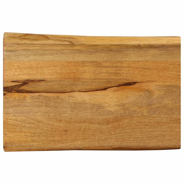 vidaXL Επιφάνεια Τραπεζιού 60x40x3,8 εκ. Live Edge Μασίφ Ξύλο Μάνγκο