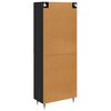 vidaXL Highboard &Mu;&alpha;ύ&rho;&eta; &Omicron;&xi;&upsilon;ά 69,5 x 34 x 180 &epsilon;&kappa;. &Epsilon;&pi;&epsilon;&xi;&epsilon;&rho;&gamma;&alpha;&sigma;&mu;έ&nu;&omicron; &xi;ύ&lambda;&omicron;