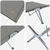 vidaXL Αναδιπλούμενο Κρεβάτι Κάμπινγκ Γκρι 62 x 194 x 42 εκ.