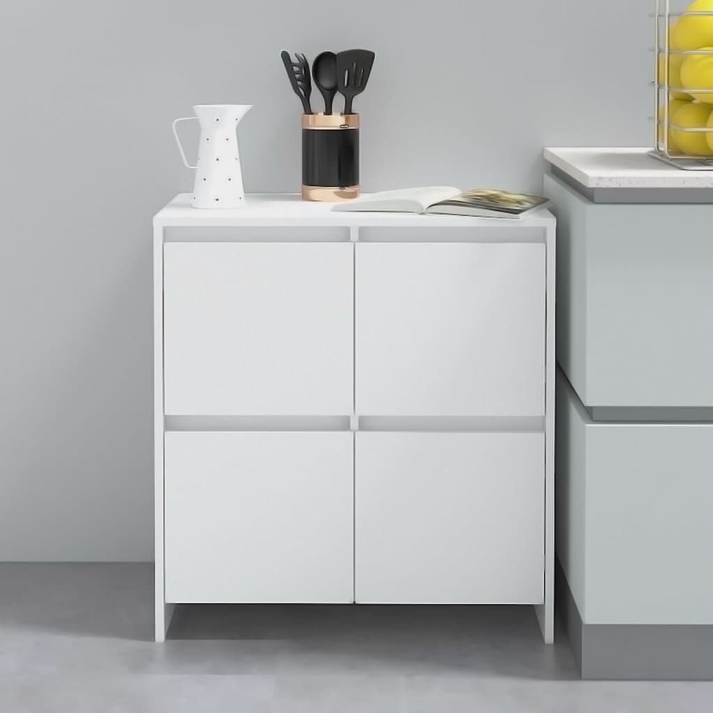 vidaXL Ντουλάπια 2 τεμ. Λευκά 70 x 41 x 75 εκ. από Επεξ. Ξύλο