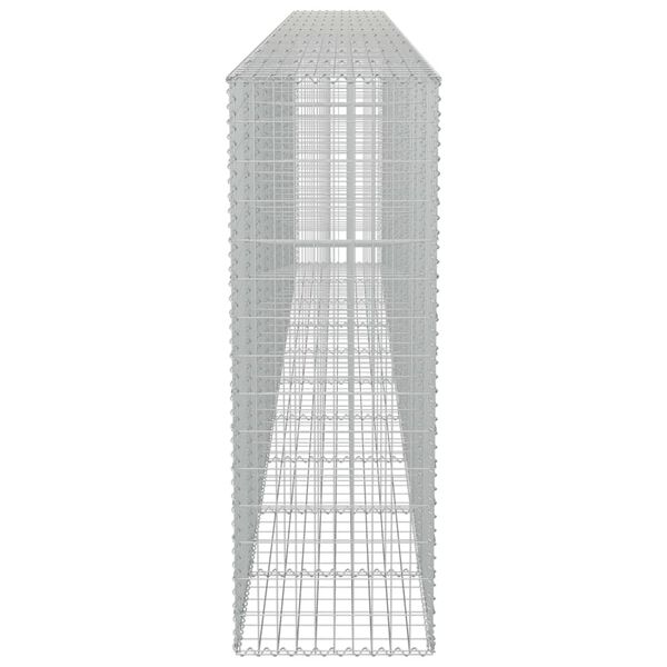 vidaXL Συρματοκιβώτιο Τοίχος 600x50x150 εκ. Γαλβαν.Χάλυβας + Καλύμματα