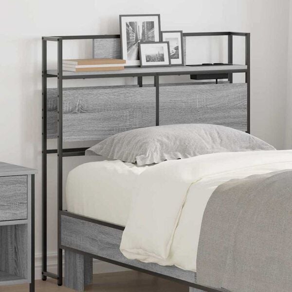 vidaXL Κεφαλάρι Αποθήκης Γκρι sonoma 75 cm Επεξεργασμένο ξύλο