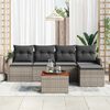 vidaXL Σετ Καναπέ Κήπου 6 pcs Γκρι