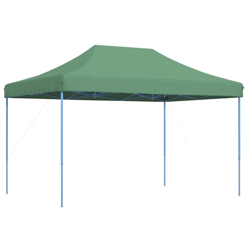 vidaXL Τέντα Εκδηλώσεων Πτυσσόμενη Pop-Up Πράσινο 410x279x315 εκ.