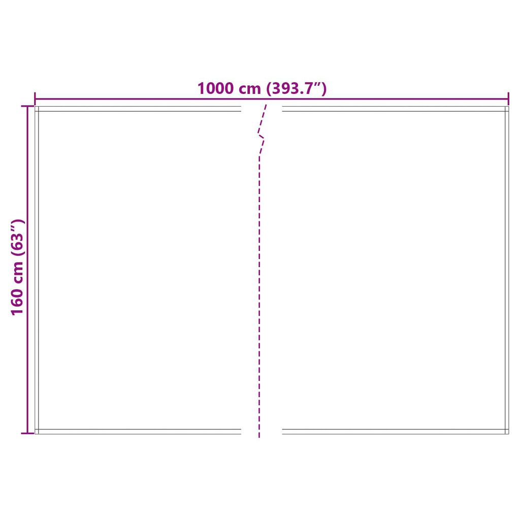 VidaXL Υφασμα τέντας Καφέ 10x1.6 μ