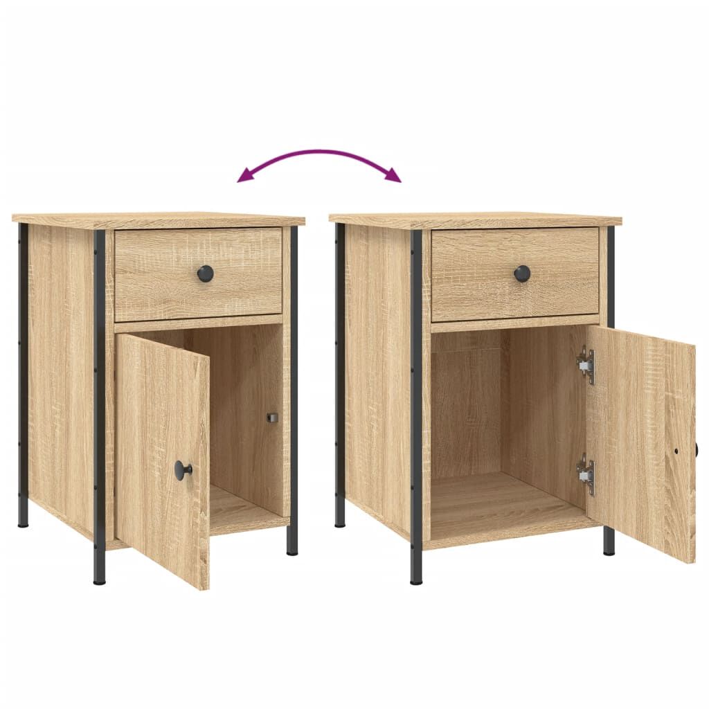 vidaXL Κομοδίνο Sonoma Δρυς 40 x 42 x 60 εκ. από Επεξεργασμένο Ξύλο
