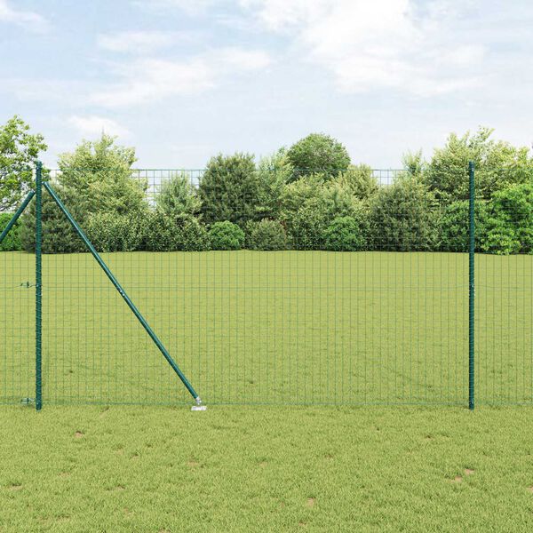 vidaXL Στύλος Περιφράξεων 52 pcs Ασημί 3.2 x 3.2 x 170 εκ Ατσάλι