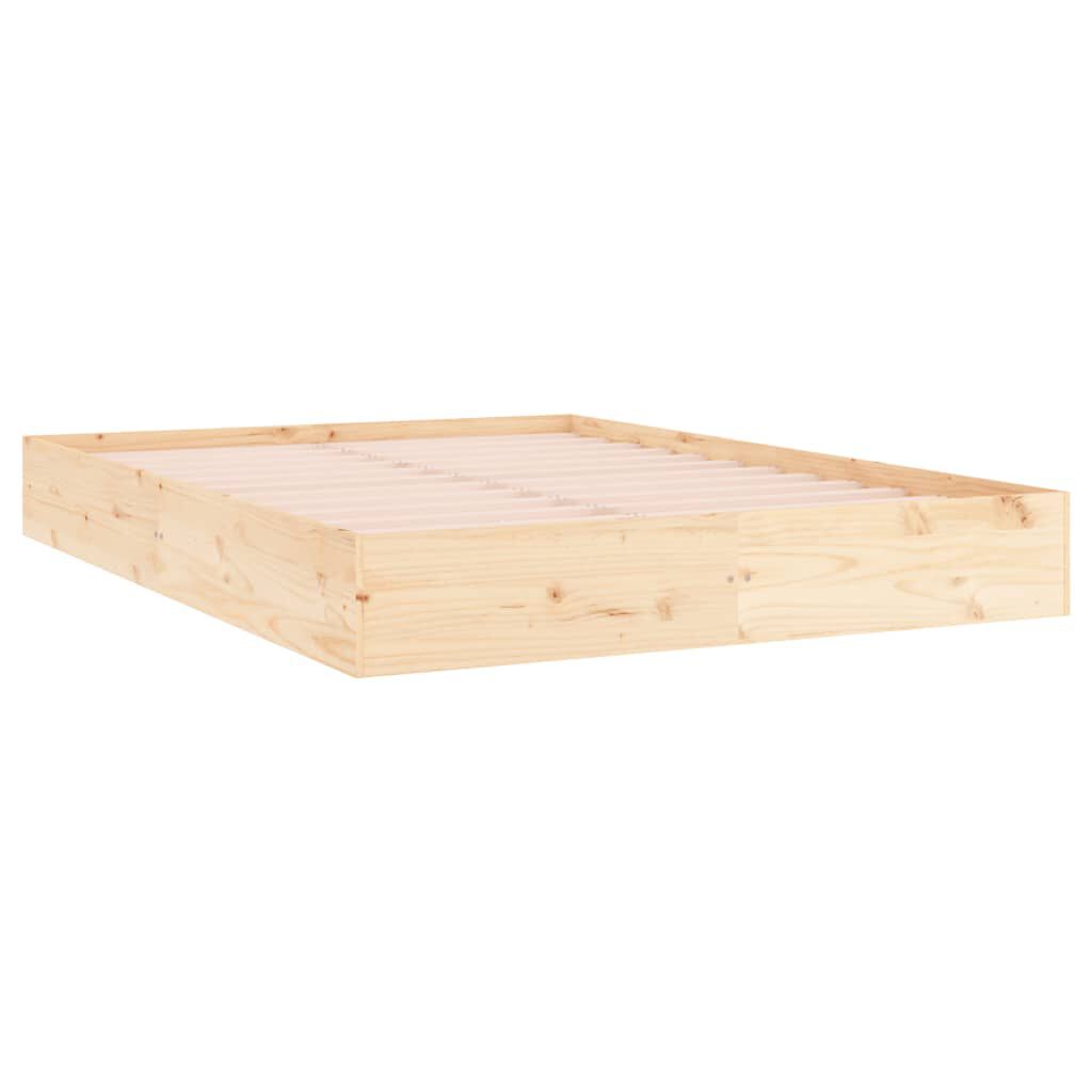 vidaXL Πλαίσιο Κρεβατιού 150 x 200 εκ. Μασίφ Ξύλο King Size