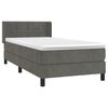 vidaXL &Kappa;&rho;&epsilon;&beta;ά&tau;&iota; Boxspring &mu;&epsilon; &Sigma;&tau;&rho;ώ&mu;&alpha; &Sigma;&kappa;&omicron;ύ&rho;&omicron; &Gamma;&kappa;&rho;&iota; 90x200 &epsilon;&kappa;. &Beta;&epsilon;&lambda;&omicron;ύ&delta;&iota;&nu;&omicron;