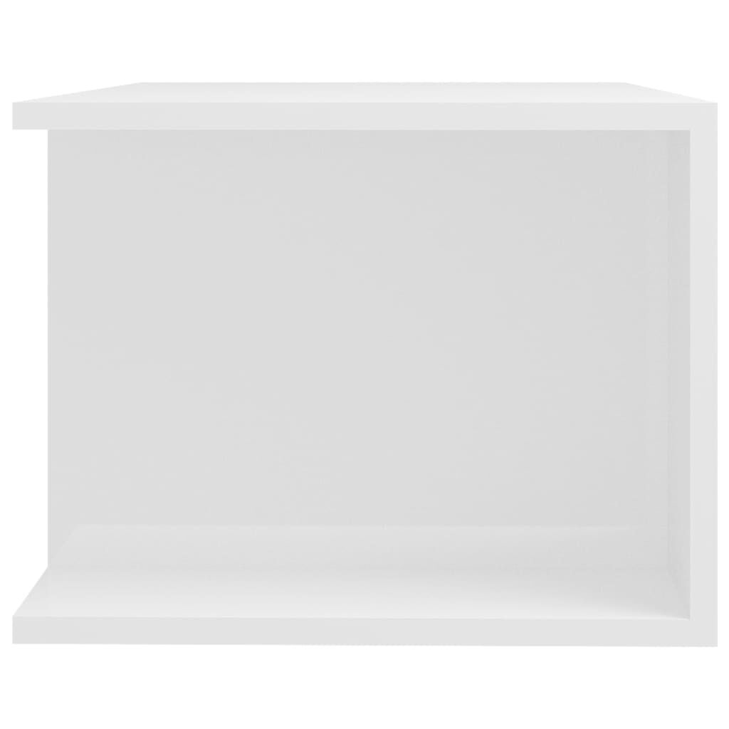 vidaXL Έπιπλο Τηλεόρασης με LED Γυαλιστερό Λευκό 90x39x30 εκ.