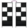 vidaXL Βιβλιοθήκη Μαύρη 72 x 28 x 172 εκ. από Επεξεργασμένο Ξύλο