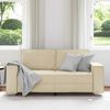 vidaXL Πολυθρόνα-καναπές με μαξιλάρι Κρεμ 180 x 78 x 84 εκ. Δερματίνη