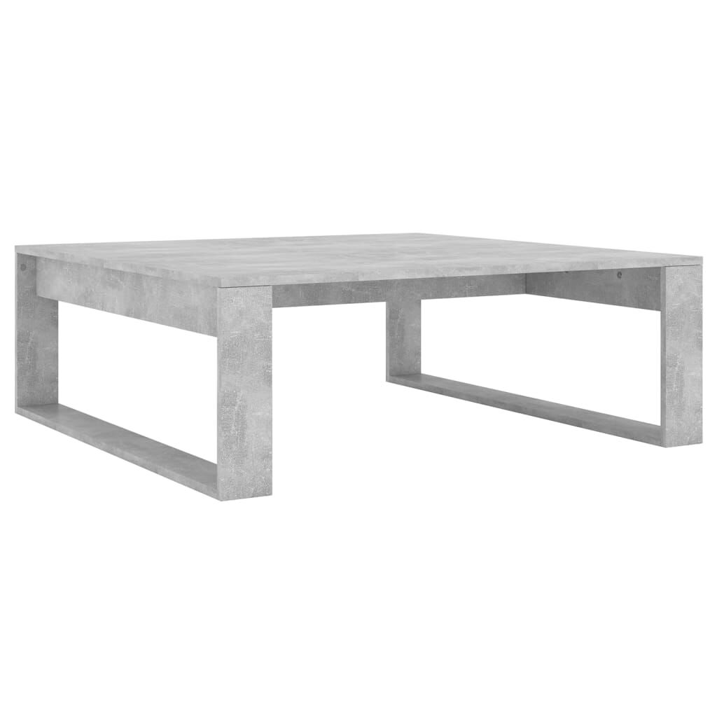 vidaXL Τραπεζάκι Σαλονιού Γκρι Σκυρ. 100 x 100 x 35 εκ. Επεξ. Ξύλο
