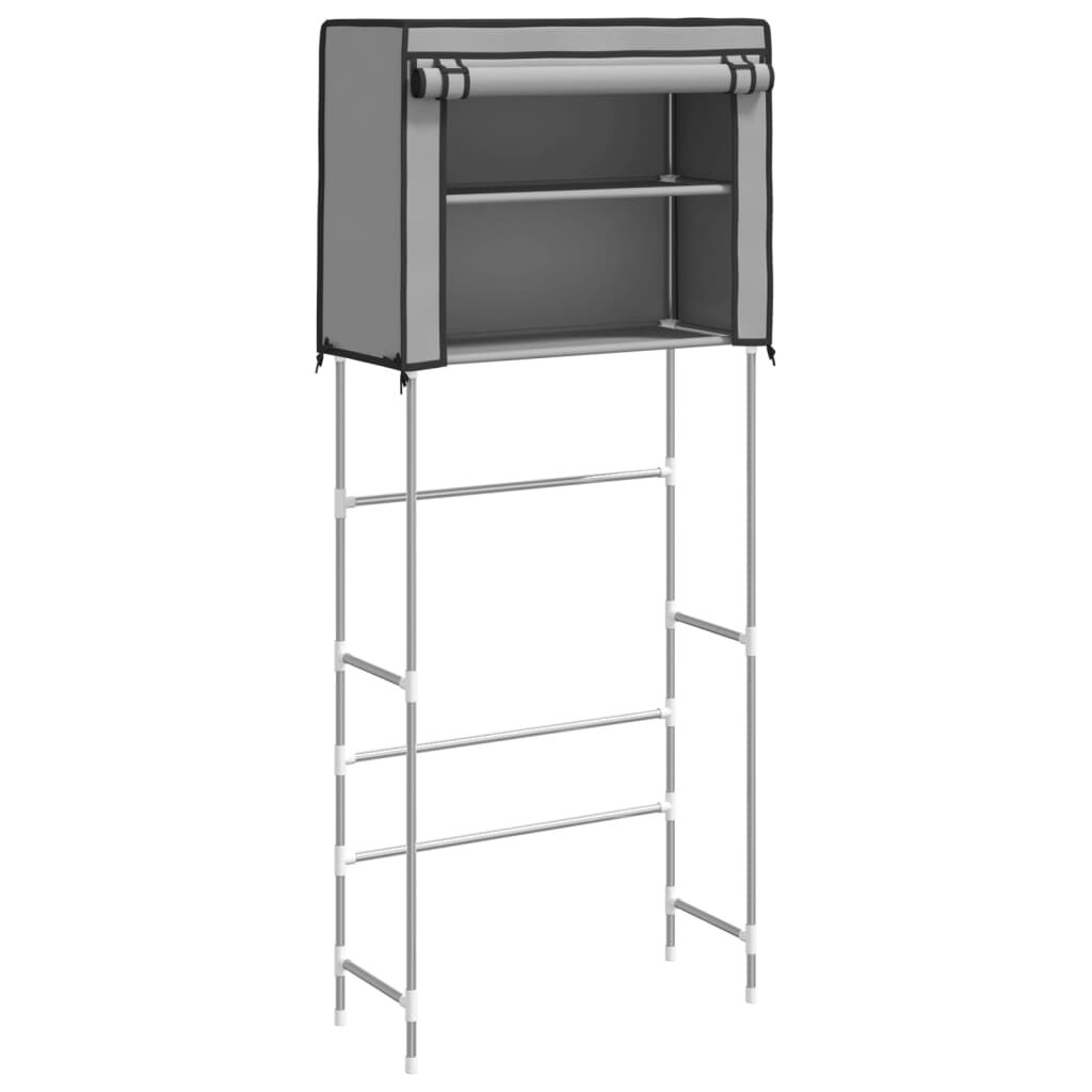 vidaXL Ραφιέρα 2 Επιπέδων για Πλυντήριο Γκρι 71x29,5x170,5 εκ. Σίδερο