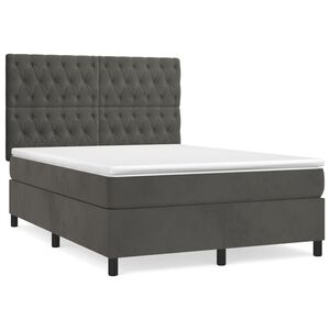 vidaXL &Kappa;&rho;&epsilon;&beta;ά&tau;&iota; Boxspring &mu;&epsilon; &Sigma;&tau;&rho;ώ&mu;&alpha; &Sigma;&kappa;&omicron;ύ&rho;&omicron; &Gamma;&kappa;&rho;&iota; 140x200 &epsilon;&kappa;. &Beta;&epsilon;&lambda;&omicron;ύ&delta;&iota;&nu;&omicron;