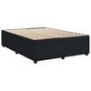 vidaXL Κρεβάτι Boxspring με Στρώμα Μαύρο 140x200 εκ. Βελούδινο
