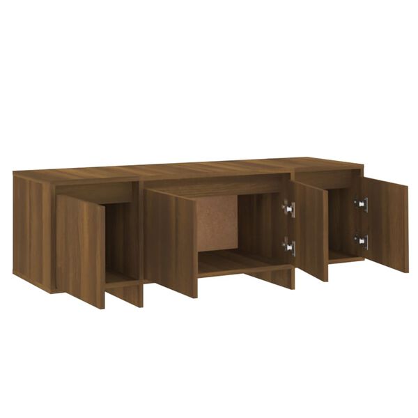 vidaXL Έπιπλο Τηλεόρασης Καφέ Δρυς 120x30x40,5 εκ. Επεξ. Ξύλο