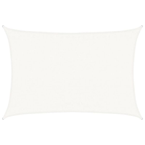 vidaXL Πανί Σκίασης Λευκό 3,5 x 5 μ. από HDPE 160 γρ./μ²