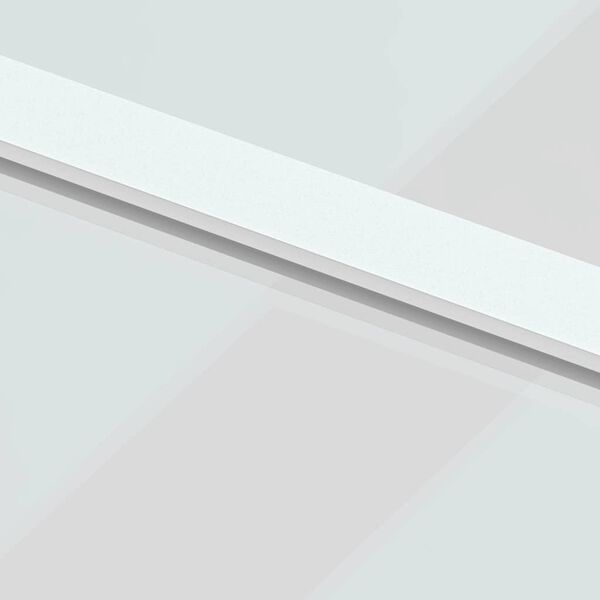 vidaXL Συρόμενη Πόρτα Λευκή 102,5 x 205 εκ. από Ψημένο Γυαλί/Αλουμίνιο