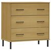 vidaXL &Nu;&tau;&omicron;&upsilon;&lambda;ά&pi;&iota; OSLO &mu;&epsilon; 3 &Sigma;&upsilon;&rho;&tau;ά&rho;&iota;&alpha; &Kappa;&alpha;&phi;έ 77 x 40 x 79,5 &epsilon;&kappa;. &Mu;&alpha;&sigma;ί&phi; &Xi;ύ&lambda;&omicron;