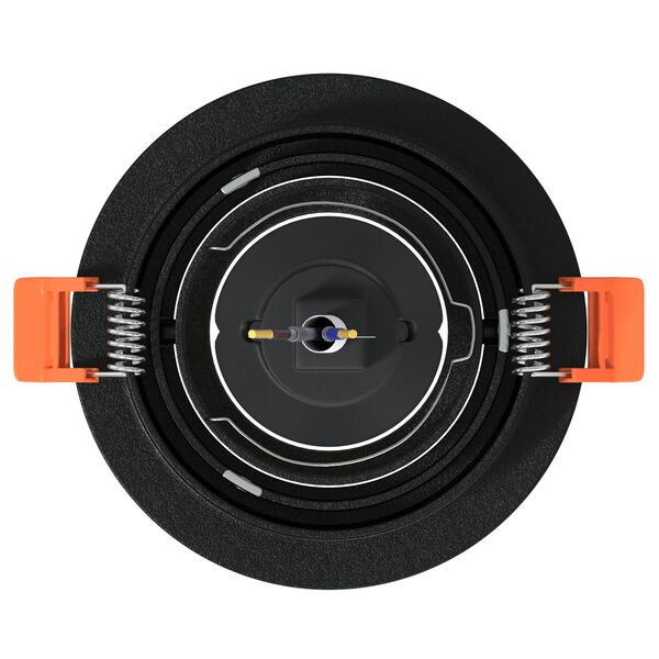 vidaXL Spotlights με προβολείς 6 pcs Μαύρο 9 x 9 x cm Αλουμίνιο