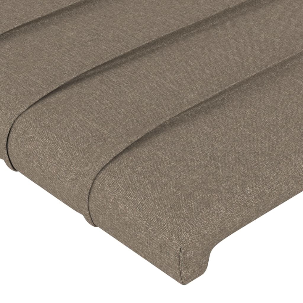 vidaXL Κεφαλάρια Κρεβατιού 2 τεμ. Taupe 72x5x78/88 εκ. Υφασμάτινα