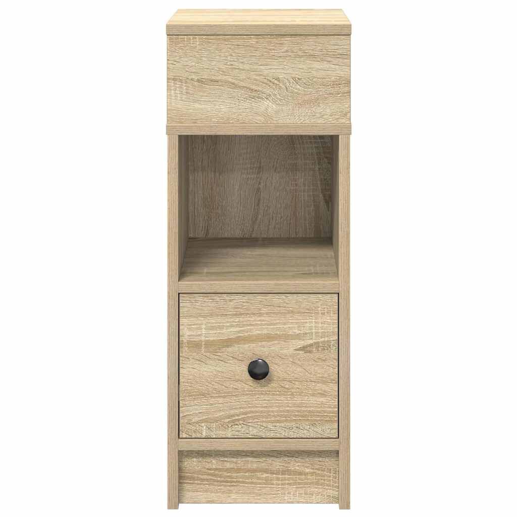 vidaXL Κομοδίνο με συρτάρι Sonoma Δρυς 25x31x66 εκ.