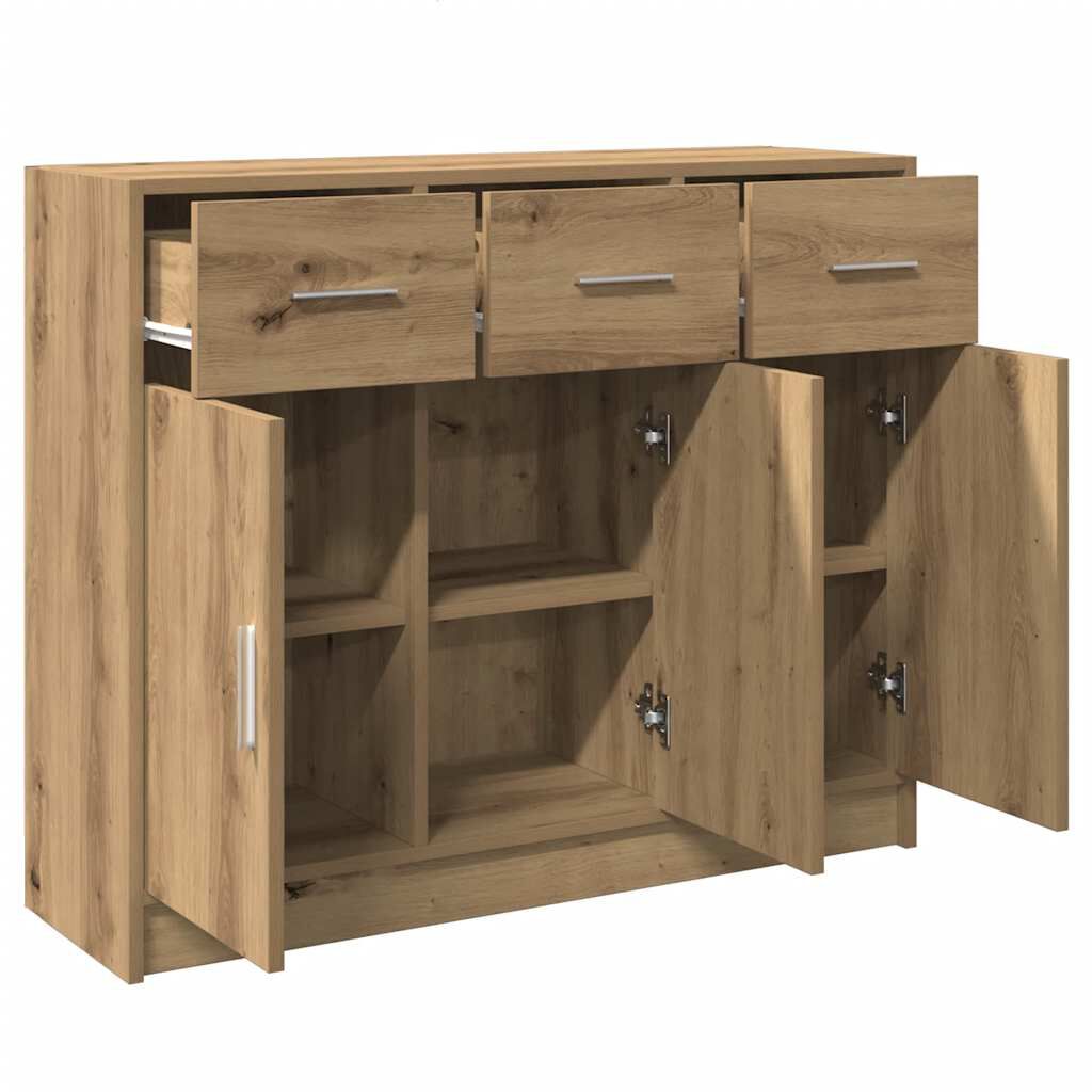 vidaXL Ντουλάπι Αρτισιανή Δρυς 91x28x75 εκ. από Επεξεργασμένο Ξύλο