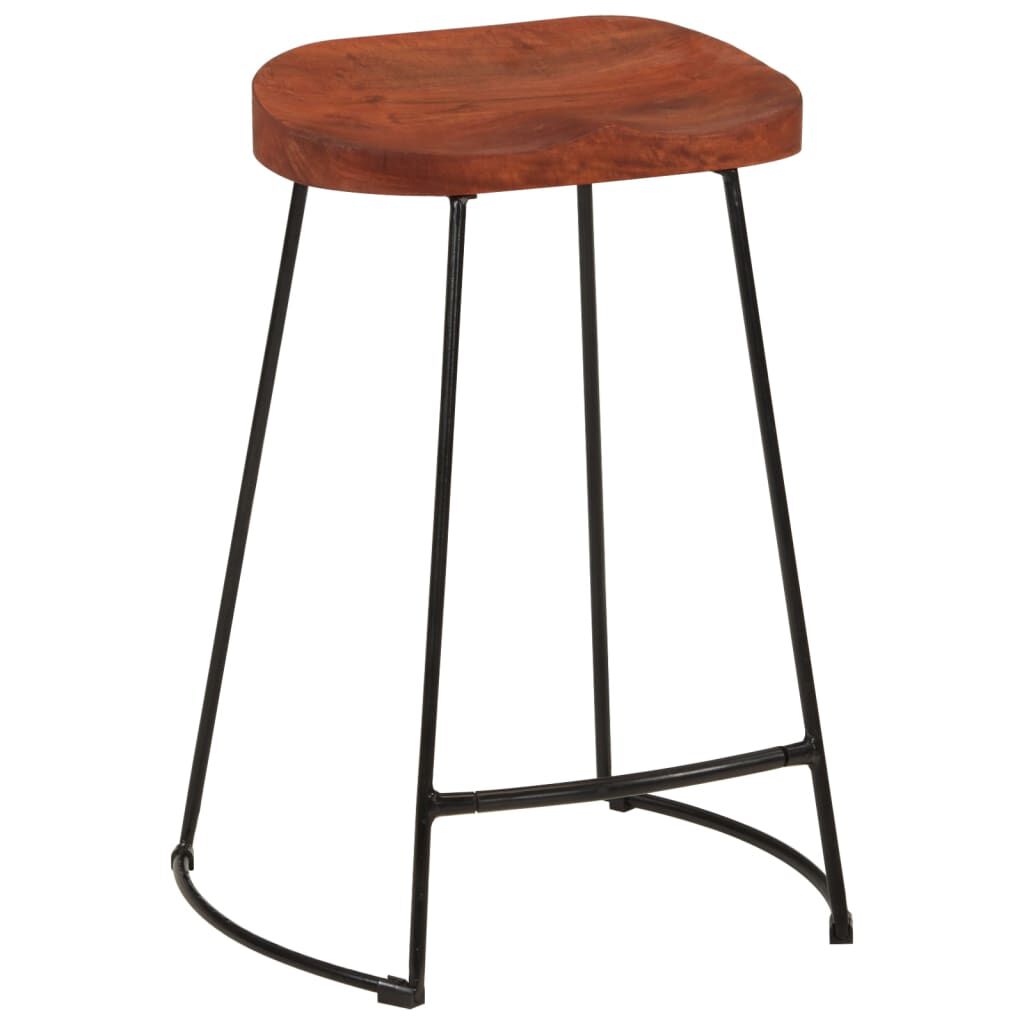 vidaXL Σκαμπό Μπαρ Gavin 2 τεμ. 45x40x63 εκ. από Μασίφ Ξύλο Μάνγκο