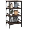 vidaXL Τρόλεϊ Κουζίνας Καφέ Δρυς 45x35x89,5 εκ. Επεξεργασμένο Ξύλο