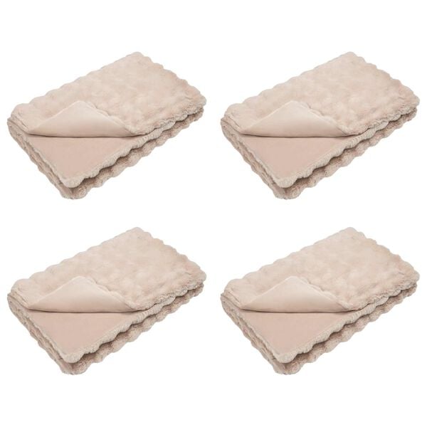 vidaXL &Psi;&epsilon;ύ&tau;&iota;&kappa;&eta; &kappa;&omicron;&upsilon;&beta;έ&rho;&tau;&alpha; &alpha;&pi;ό &kappa;&omicron;&upsilon;&nu;έ&lambda;&iota; 4 pcs &Mu;&pi;&epsilon;&zeta; 240 x 270 &epsilon;&kappa;.