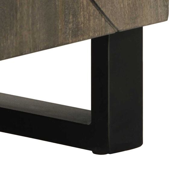 vidaXL Έπιπλο Τηλεόρασης Μαύρο 105 x 33 x 46 εκ. από Μασίφ Ξύλο Μάνγκο