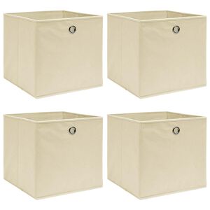 vidaXL &Kappa;&omicron;&upsilon;&tau;&iota;ά &Alpha;&pi;&omicron;&theta;ή&kappa;&epsilon;&upsilon;&sigma;&eta;&sigmaf; 4 &tau;&epsilon;&mu;. &Kappa;&rho;&epsilon;&mu; 32 x 32 x 32 &epsilon;&kappa;. &Upsilon;&phi;&alpha;&sigma;&mu;ά&tau;&iota;&nu;&alpha;