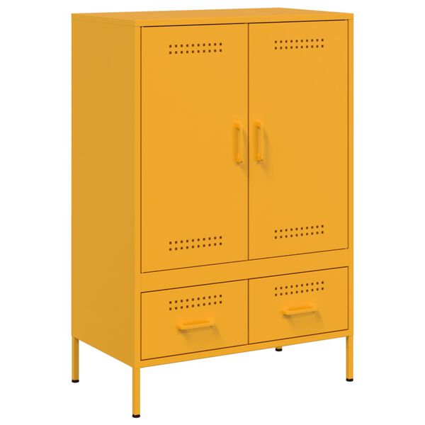 vidaXL Ντουλάπι Μουσταρδί 68x39x101,5 εκ. από Ατσάλι