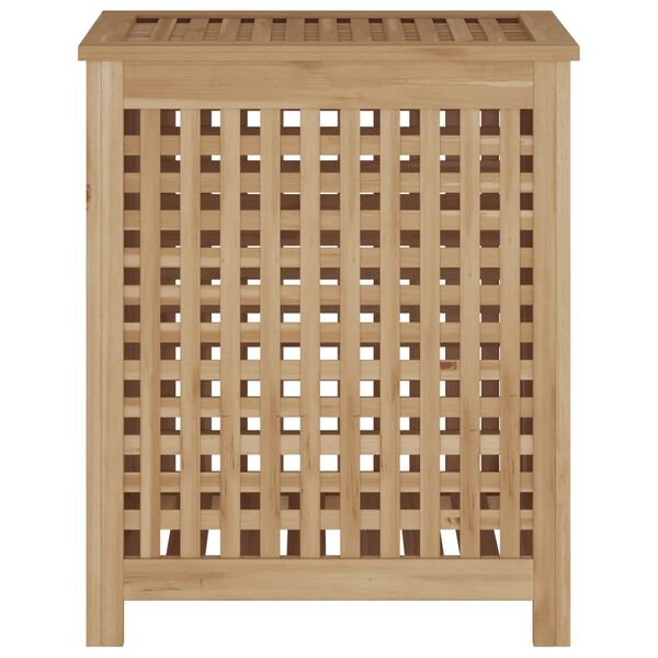 vidaXL Καλάθι Άπλυτων 50x35x60 εκ. από Μασίφ Ξύλο Teak
