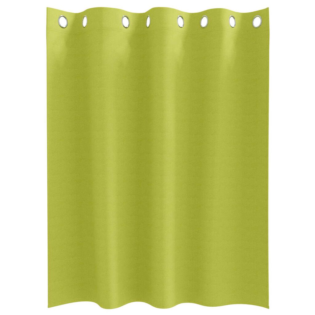 vidaXL Κουρτίνες με κουρτίνες 2 pcs Λαχανί 140 x 140 cm Πολυεστέρας