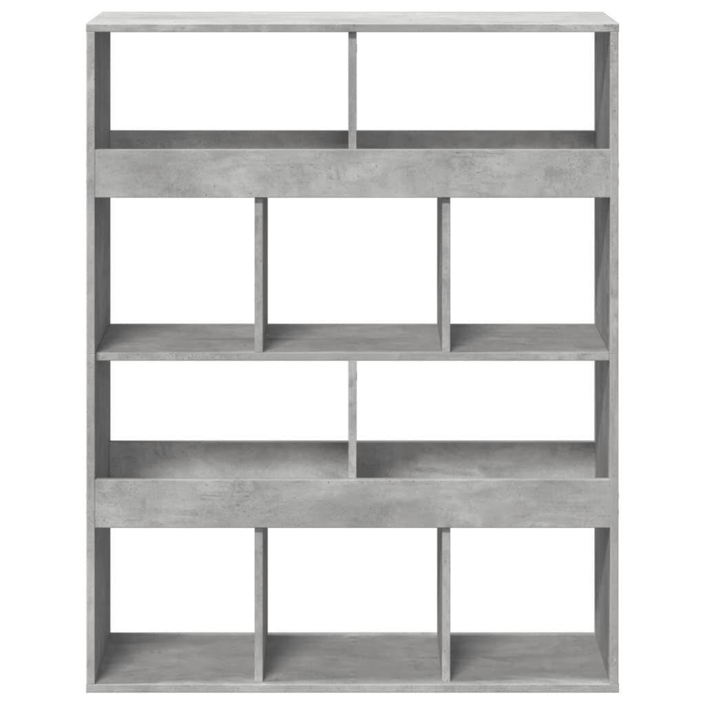 vidaXL Βιβλιοθήκη/Διαχωριστικό Χώρου Γκρι 100x33x125,5 εκ. Επεξ. Ξύλο
