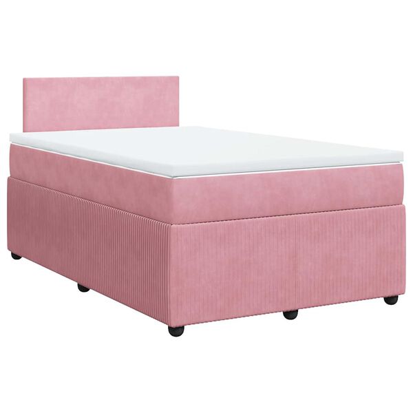 vidaXL &Kappa;&rho;&epsilon;&beta;ά&tau;&iota; Boxspring &mu;&epsilon; &Sigma;&tau;&rho;ώ&mu;&alpha; &Rho;&omicron;&zeta; 120x190 &epsilon;&kappa;. &Beta;&epsilon;&lambda;&omicron;ύ&delta;&iota;&nu;&omicron;